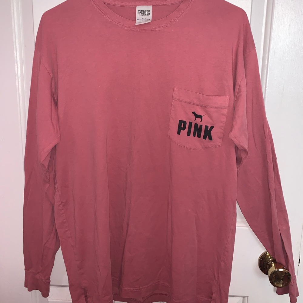 Pink long sleeve top